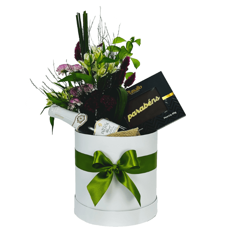 Box com Chocolate e Espumante